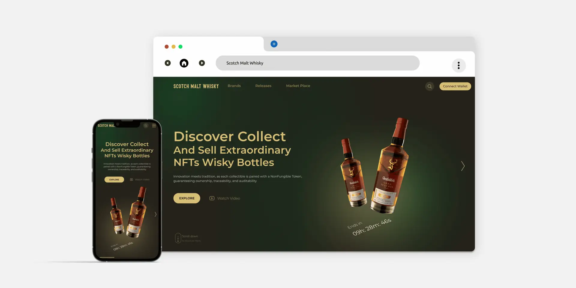 NFT marketplace landing